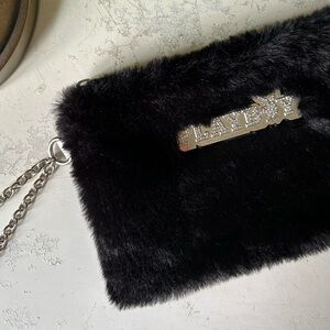 Y2K Playboy Black Wristlet